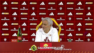 Conferenza Mourinho pre JuveRoma “Dybala a disposizione ma non dico se sarà titolarequot [upl. by Perron868]