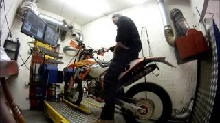 KTM 200 EXC Dyno Run [upl. by Yras]