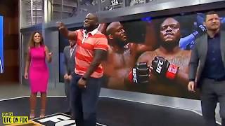 Derrick Lewis tries his fist at the UFC Tonight punching machine [upl. by Waylan826]