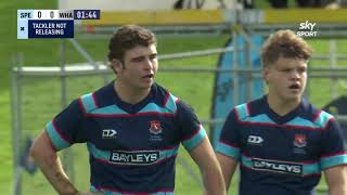 Secondary Schools Rugby St Peters Cambridge v Whanganui Collegiate Full Game [upl. by Nomis714]