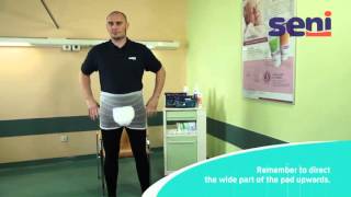 EN 12 Seni  Application of Seni Man Normal and Extra incontinence pads [upl. by Edina]