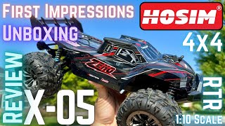 Hosim X05 110 Scale RC Truck RTR Unboxing Review  First Impressions [upl. by Ainala]