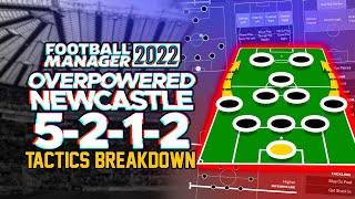 FM22 Overpowered Newcastle 5212 Tactic Guide  Football Manager 2022 [upl. by Letsou]