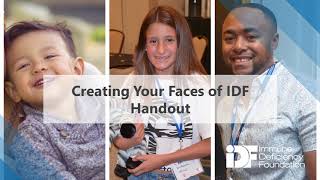 Create your own Faces of IDF Handout [upl. by Odnomar736]