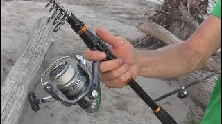 Telescopic Fishing Rod Review  Sougayilang Portable and Collapsible Pole [upl. by Eelasor358]