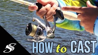 How to Cast a Spinning ReelRod  For Beginners [upl. by Dhu255]