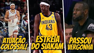 PSiakam faz sua ESTREIA pelo Pacers  Lakers PASSA VERGONHA em casa  Booker tem ATUAÇÃO COLOSSAL [upl. by Stephine]