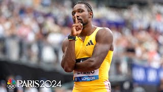 Noah Lyles runs a PERSONAL BEST to win mens 100m at London Diamond League  NBC Sports [upl. by Hew]