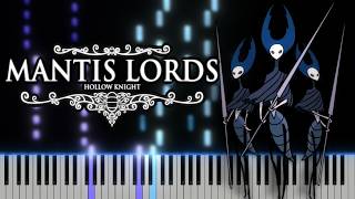 Mantis Lords  Piano Tutorial from Hollow Knight [upl. by Adnwahsor]