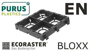 ECORASTER® Bloxx – The new block paver  PURUS PLASTICS Made in Germany [upl. by Ayamahs]