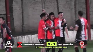 CL24  Fecha 6  AGRARIO 3 HURACÁN 1 [upl. by Laehctim]