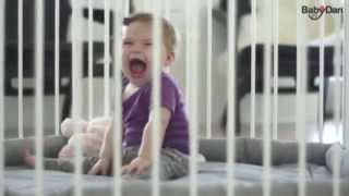 BabyDan Playpen and Room Divider  How To Use Video  Nursery Furniture Store [upl. by Lundberg]