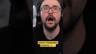 XOKAS probando cascos 🤣👇 cascos microfono elxokas clipstwitch parati foryou fyp xd memes [upl. by Aurore]