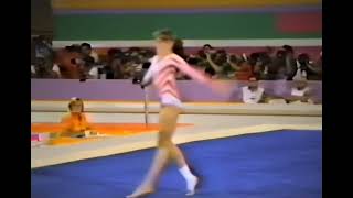 HQp60 Michelle Dusserre USA Floor Team Optional 1984 Los Angles Olympic Games [upl. by Manvil331]