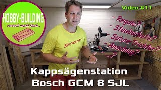 Kappsägenstation Bosch Professional GCM 8 SJL  Mitre Saw Station [upl. by Ynohtnael]