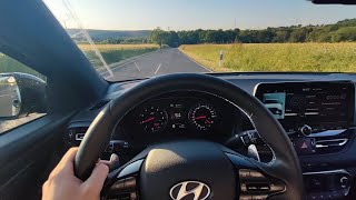 Hyundai I30N POV Fahrt Erste Polizeikontrolle und direkt ein Bußgeld zahlen [upl. by Chick]