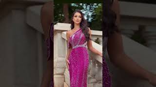 Shimmer and Shine Jovanis 08454 Beaded High Slit Sheath Prom Gown [upl. by Ainala]