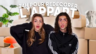 24H POUR REDÉCORER NOTRE NOUVEL APPART  partie 1 [upl. by Luiza]