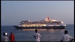 cruise ship Bolette leaving Kenya port of mombasa viral kenya [upl. by Wunder276]