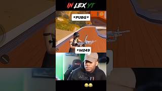 M249 amp in vs Free fire 😂 freefire pubgmobile bgmi viral shorts pubg viral shorts funny [upl. by Eindys]