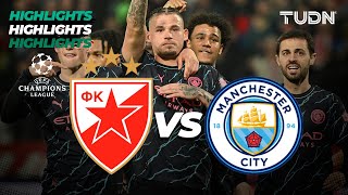 Estrella Roja vs Manchester City  HIGHLIGHTS  UEFA Champions League 202324  TUDN [upl. by Viva]