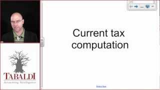 IAS 12  Current Tax Computation IFRS [upl. by Fezoj]