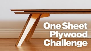 DIY Coffee Table Using One Sheet of Plywood  Woodworking [upl. by Atsyrhc498]