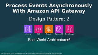 AWS Cloud Solutions  Design Pattern 2 Process Events Asynchronously With Amazon API Gateway [upl. by Madonia]