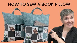 How To Sew A Book Pillow [upl. by Beshore]