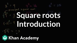 Introduction to square roots  Numbers and operations  8th grade  Khan Academy [upl. by Gladine]