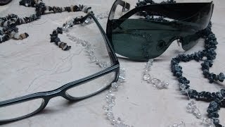 DIY Collar para lentesgafas Necklace sunglasses [upl. by Acimot]