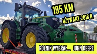 Rolnik Wybrał John Deere 6195R z 2018 roku  AUTOPOWR [upl. by Nitsreik]