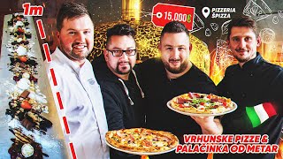 VRHUNSKE PIZZE IZ NAJSKUPLJE TALIJANSKE PEĆI palačinka od METAR  PIZZERIA ŠPIZZA [upl. by Pederson765]