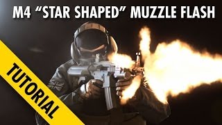 Create M4 Star Shaped Muzzle Flash in Adobe After Effects [upl. by Aihseken]