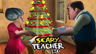 SCARY TEACHER YILBAŞI HEDİYESİ ŞAKASI  YENİ BÖLÜM SCARY TEACHER 3D scaryteacher3d [upl. by Sices]