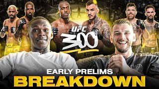 Israel Adesanya amp Dan Hooker Breakdown UFC 300 Early Prelims [upl. by Arela]