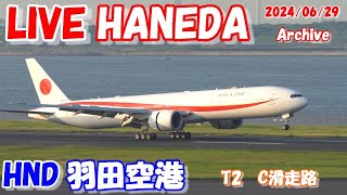 🔴LIVE at TOKYO HANEDA International Airport Plane Spotting 20240629 羽田空港ライブカメラ 羽田空港HNDRJTT C滑走路 [upl. by Kamilah597]