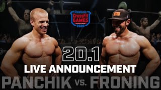 Scott Panchik vs Rich Froning — CrossFit Open Announcement 201 [upl. by Kcirdde]