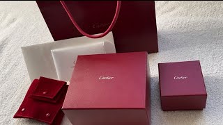 Cartier Panthere de Cartier watch amp Cartier Love Ring Unboxing [upl. by Roscoe]