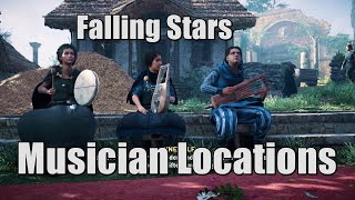 AC Creed Valhalla musicians Where to find Ysane Cynewulf and Kitt in Lunden Falling Stars [upl. by Wiese99]