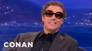 Will Ferrell Enjoys Wearing Ladies Sunglasses  CONAN on TBS [upl. by Diet884]