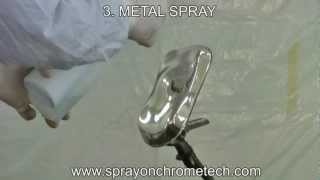 Spray On Chrome Metalizing Process Step By Step [upl. by Atnuahc]