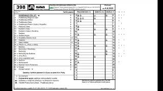 Hlášení linky 398 dnešní jízdní řád [upl. by Ardnuasal]