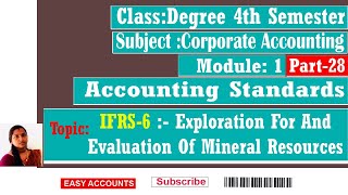 Degree 4th Sem  Corporate Accounting  Module1 Accounting Standards  Part28  Easy Accounts [upl. by Gallard]