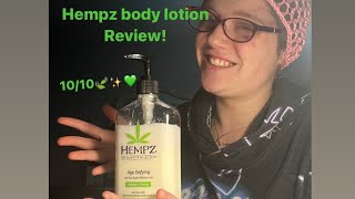 Hempz Body Lotion Review [upl. by Absalom]