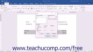 Word 2016 Tutorial Using the Tabs Dialog Box Microsoft Training [upl. by Aiynat]