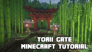 Minecraft Build Tutorial Japanese Torii Gate [upl. by Oglesby100]