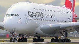 INCREDIBLE Airbus A380 CLOSE UP Takeoff amp Landing  Qantas  Melbourne Airport Plane Spotting [upl. by Breana]