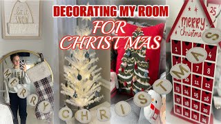 VLOGMAS DAY 6  DECORATING MY ROOM FOR CHRISTMAS 2023 [upl. by Norbie733]