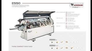 E550 PMCR Automatic Edgebander PURE Touch Me Casadei Industria WOOD 2021 [upl. by Lemhar]